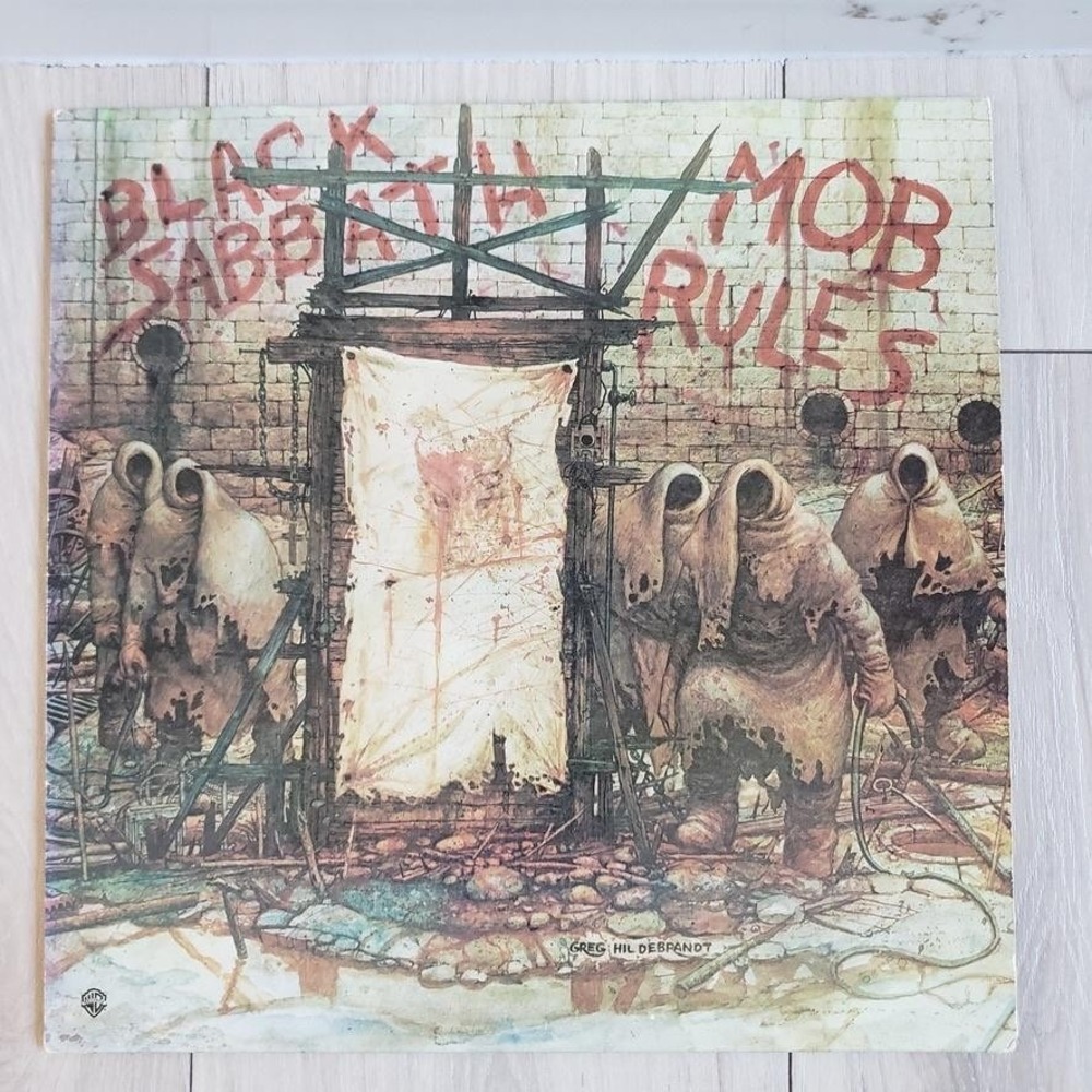 Vintage Black‎ Sabbath Mob Rules 12" Black Vinyl LP 1981 Warner Metal Rock Album